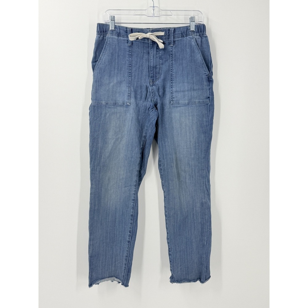 Judy Blue High Rise Drawstring elastic waist Jeans Light Wash Denim‎ Size 7/28